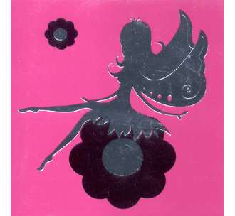 Minikort,GLICK,  "Fairytale" rosa