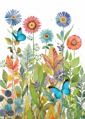 Kort 167x118, Portfolio, Butterfly Flowers