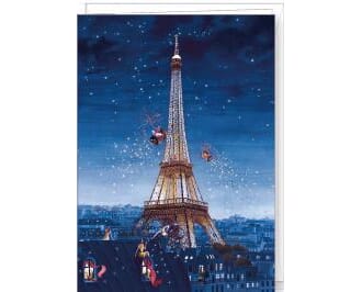 Kort 13x17cm, Marie-Anne Foucart, Eiffeltårnet, natt