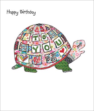 Doble kort 146x170, Art Folio, Portfolio, Birthday Tortoise