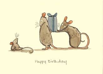 Kort Two Bad Mice: Happy Birthday
