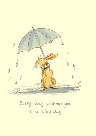 Kort Two Bad Mice: Every Day Without You Is A Rainy Day