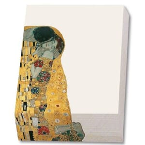 Notisblokk m/skråkant, dekorert, Klimt: The Kiss