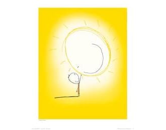Plakat 40x50, Ilustris, gutt & sol