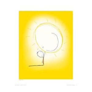 Plakat 40x50, Ilustris, gutt & sol