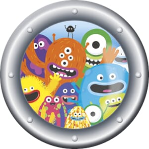 Magnet, rund 88mm, hav-uhyrer