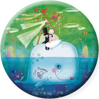Magnet, rund 56mm, Valérie Willarne