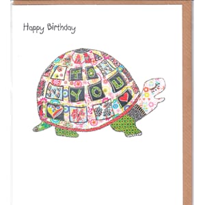 Kort 165x140 ART FOLIO, Birthday Tortoise