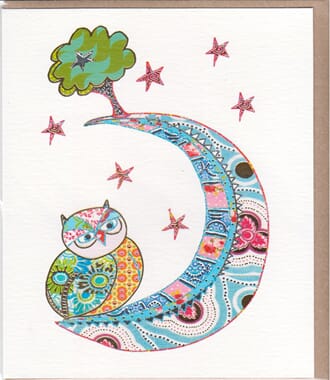 Kort 165x140 ART FOLIO, Moon Owl