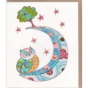Kort 165x140 ART FOLIO, Moon Owl