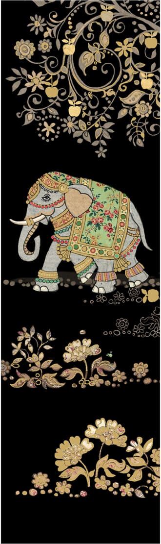 Bokmerke 5x17cm, Bug Art motiver, elefant