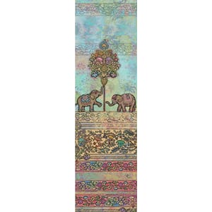 Bokmerke 5x17cm, Bug Art motiver, 2 elefanter
