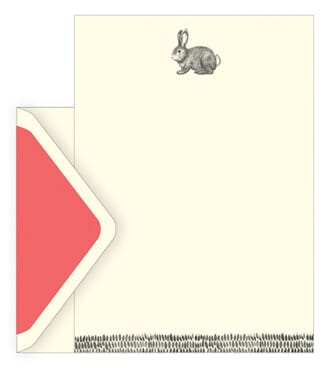 Brevsett i gaveeske, bunny