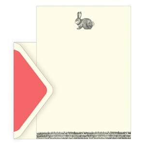 Brevsett i gaveeske, bunny