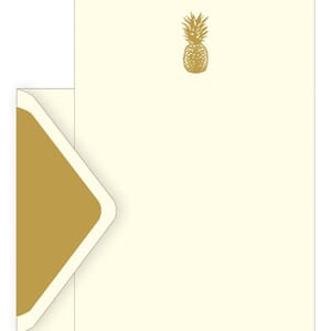 Brevsett i gaveeske, pineapple