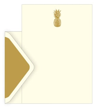 Brevsett i gaveeske, pineapple