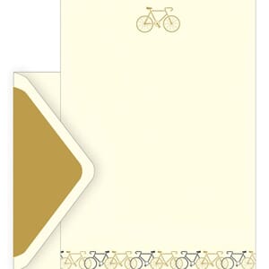 Brevsett i gaveeske, bike