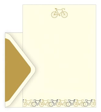 Brevsett i gaveeske, bike
