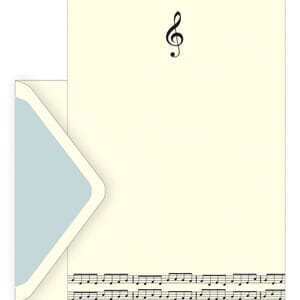 Brevsett i gaveeske, music