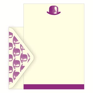 Brevsett 148x210, The Art File, bowlerhatt