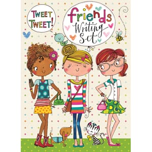 Brevsett for barn m/klistremerker "Friends"