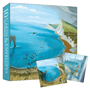 Kortmappe140x140, Almanac Gallery, Durdle Door & Window