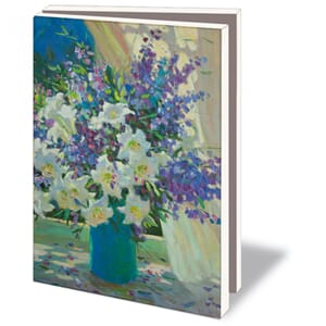 Kortmappe 10x15, Juane Xue, blomster i vase