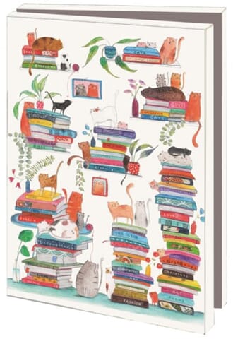 Kortmappe 10x15, Miriam Bowens, bøker og katter