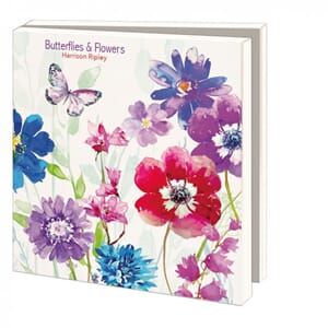 Kortmappe, 145x145, Harrison Ripley, Butterflies & Flowers