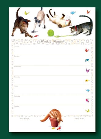 Ukeplanlegger, A4, katter i lek