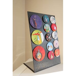 Displaybrett for magneter