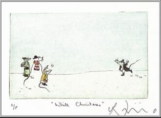 Julekort,Two Bad Mice, Julian Williams White Christmas