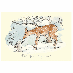 Julekort,Two Bad Mice, For You, my Deer