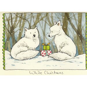 Julekort,Two Bad Mice, White Christmas