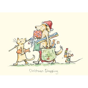 Julekort,Two Bad Mice, Christmas Shopping