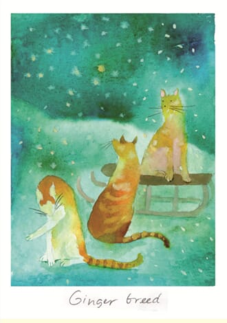 Julekort Two Bad Mice: Ginger Breed Cats