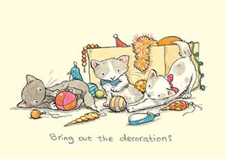 Julekort,Two Bad Mice, Bring Out the Decorations