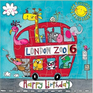 Puslekort 165x165mm, London Zoo