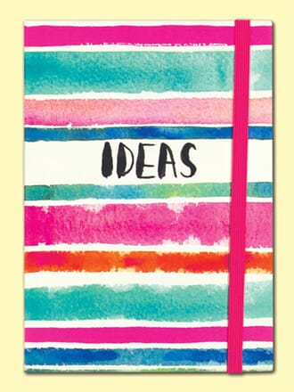 Notisbok A6, m/strikk, Rachel Ellen, Ideas-Painted Stripes