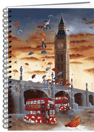 Notisbok spiral A6, Big Ben
