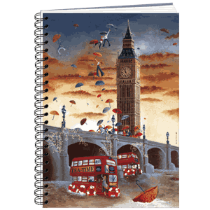 Notisbok spiral A6, Big Ben