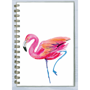 Spiralbok Padblocks, A5,  Flamingo
