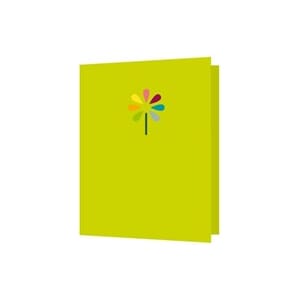 Doble kort 85x125, med utstansing, blomst