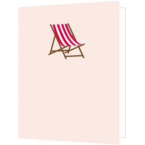 Doble kort 85x125, preget trykk, fluktstol