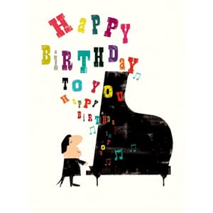 Doble kort 100x135, Mini Ink Press, HB Piano