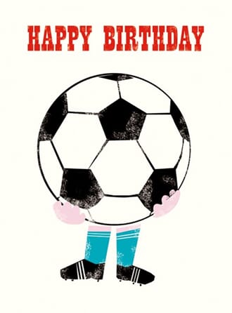 Doble kort 100x135, Mini Ink Press, Football Birthday