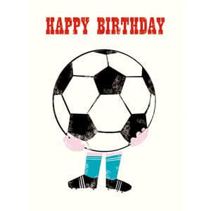 Doble kort 100x135, Mini Ink Press, Football Birthday