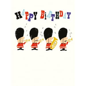 Doble kort 100x135, Mini Ink Press, Queen's Guard