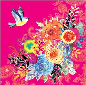 Kort 10x10, Maddicott, Lemongrass, Carnival Pink