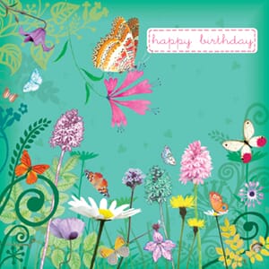 Doble kort, 10x10, Maddicott, Lemongrass, Butterfly Garden